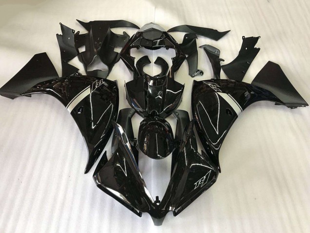 Billigste Yamaha YZF R1 Motorrad Verkleidung 2012-2014 - Glanzendes Schwarz