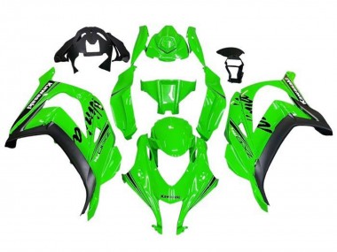 Billigste Kawasaki ZX10R Motorrad Verkleidung 2016-2020 - Grun Schwarz