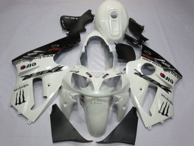 Billigste Kawasaki ZX12R Motorrad Verkleidung 2000-2001 - Perl Weiss Schwarz Elf Monster Energy