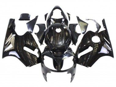Billigste Kawasaki ZX12R Motorrad Verkleidung 2002-2006 - Glanzendes Schwarz