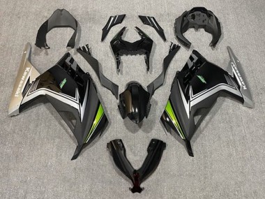 Billigste Kawasaki EX300 Motorrad Verkleidung 2013-2024 - Glanzendes Schwarz Matt Schwarz Silber Grun
