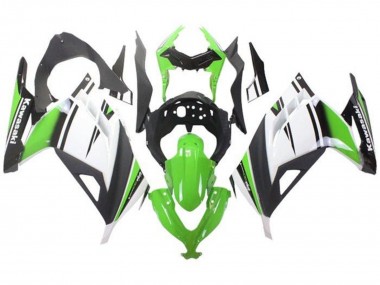 Billigste Kawasaki EX300 Motorrad Verkleidung 2013-2024 - Grun Weiss Schwarz Matt Schwarz