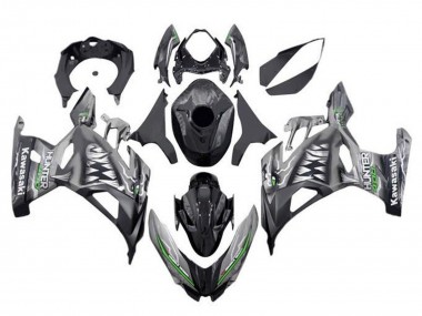 Billigste Kawasaki Ninja 400 Motorrad Verkleidung 2018-2024 - Nardo Grau Schwarz Hai