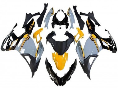 Billigste Kawasaki Ninja 400 Motorrad Verkleidung 2018-2024 - Nardo Grau Orange Schwarz