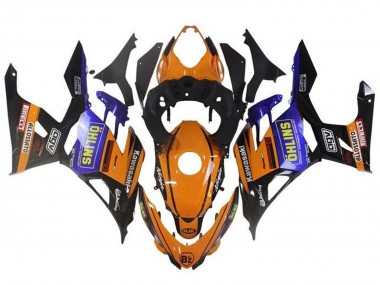 Billigste Kawasaki Ninja 400 Motorrad Verkleidung 2018-2024 - Orange Schwarz Blau Gelb OHLINS