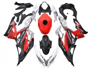 Billigste Kawasaki Ninja 400 Motorrad Verkleidung 2018-2024 - Weiss Rot Schwarz
