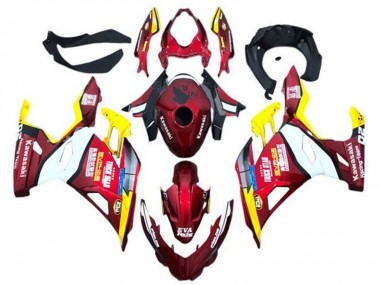 Billigste Kawasaki Ninja 400 Motorrad Verkleidung 2018-2024 - Rot Gelb Weiss Blau EVA Rennen