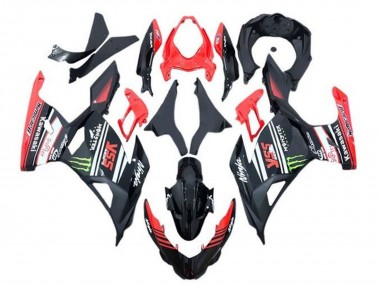 Billigste Kawasaki Ninja 400 Motorrad Verkleidung 2018-2024 - Rot Schwarz Grun Monster