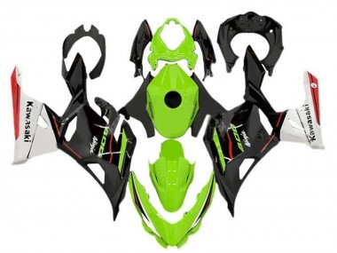 Billigste Kawasaki Ninja 400 Motorrad Verkleidung 2018-2024 - Grun Schwarz Weiss Rot