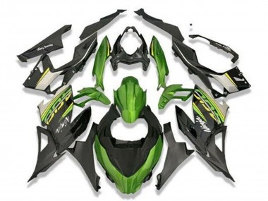 Billigste Kawasaki Ninja 400 Motorrad Verkleidung 2018-2024 - Grun Schwarz Grau