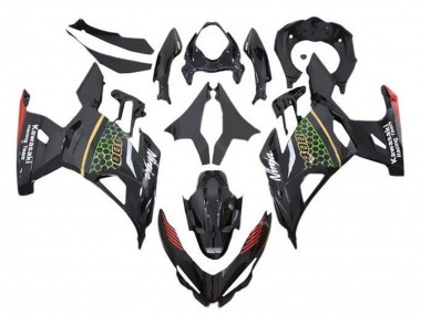 Billigste Kawasaki Ninja 400 Motorrad Verkleidung 2018-2024 - Schwarz Grun Rot Gelb Waben
