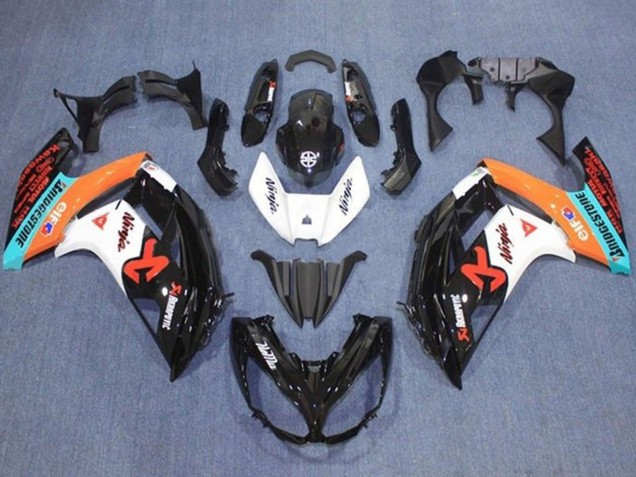 Billigste Kawasaki Ninja 650 EX650 Motorrad Verkleidung 2012-2016 - Glanzendes Schwarz Weiss Orange Blau Rot