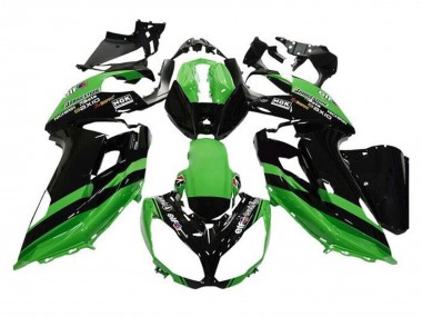 Billigste Kawasaki Ninja 650 EX650 Motorrad Verkleidung 2012-2016 - Grun Schwarz Streifen