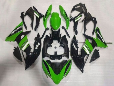 Billigste Kawasaki Ninja 650 EX650 Motorrad Verkleidung 2017-2019 - Grun Schwarz Weiss