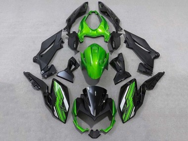 Billigste Kawasaki Z400 Motorrad Verkleidung 2018-2024 - Grun Weiss Schwarz