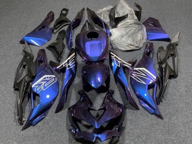 Billigste Kawasaki ZX25R ZX-25R Motorrad Verkleidung 2019-2025 - Lila Blau Gradient