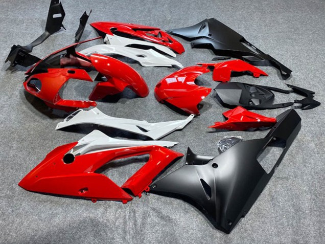 Billigste BMW S1000RR Motorrad Verkleidung 2009-2014 - Rot Weiss Matt Schwarz