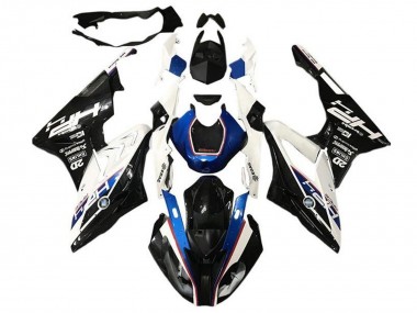 Billigste BMW S1000RR Motorrad Verkleidung 2015-2016 - Weiss Blau Glanzendes Schwarz HP