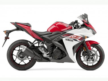 Billigste Yamaha YZF R3 Motorrad Verkleidung 2015-2018 - Weiss Rot Schwarz