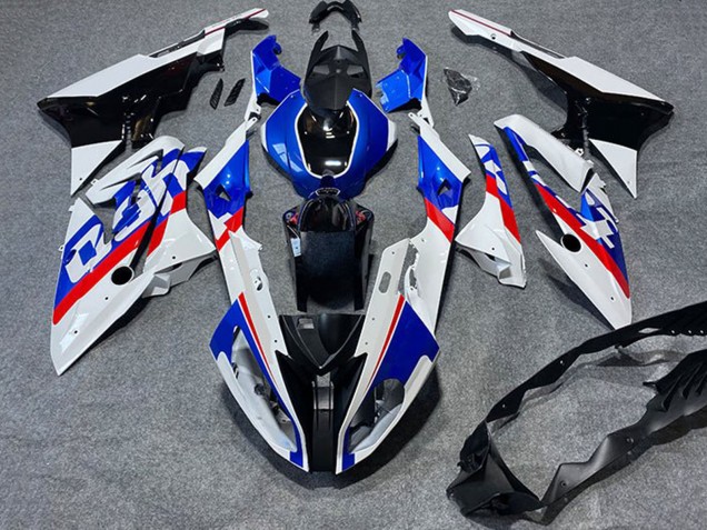 Billigste BMW S1000RR Motorrad Verkleidung 2017-2018 - Weiss Blau Rot Glanzendes Schwarz