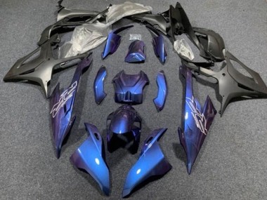 Billigste BMW S1000RR Motorrad Verkleidung 2019-2022 - Blau Matt Schwarz