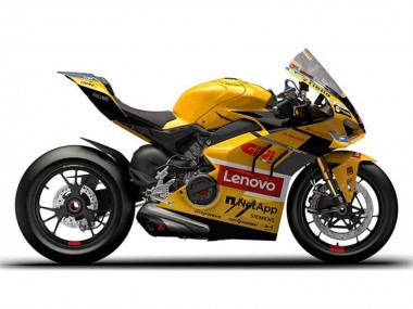 Billigste Ducati Panigale V4 V4S Motorrad Verkleidung 2022-2024 - Gelb Rot Lenovo