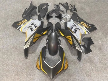Billigste Ducati Panigale V4 V4S Motorrad Verkleidung 2020-2021 - Weiss Gold Matt Schwarz