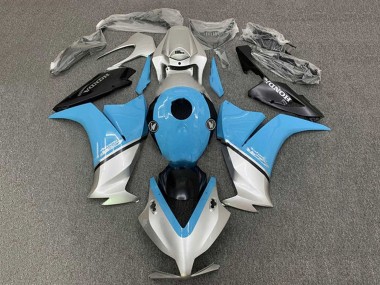Billigste Honda CBR1000RR Motorrad Verkleidung 2012-2016 - Hellblau Silber Schwarz