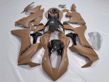 Billigste Honda CBR1000RR Motorrad Verkleidung 2017-2023 - Braun Schwarz Kunst Carbonfaser