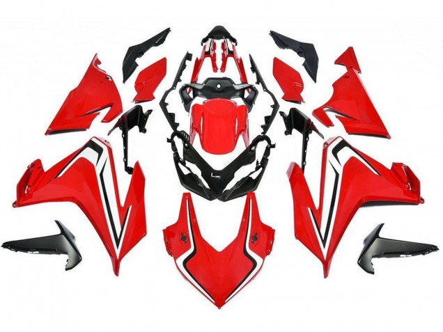 Billigste Honda CBR500R Motorrad Verkleidung Kit 2019-2021 - Rot Weiss Schwarz