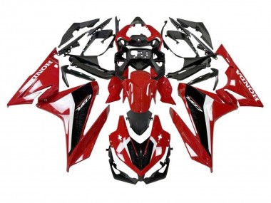 Billigste Honda CBR500R Motorrad Verkleidung 2019-2021 - Rot Weiss Schwarz