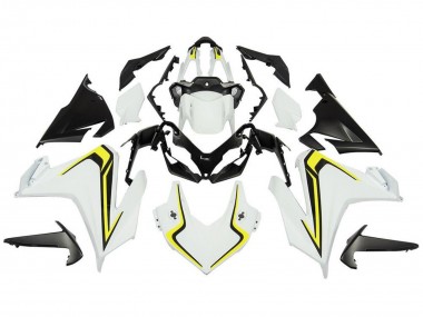 Billigste Honda CBR500R Motorrad Verkleidung 2019-2021 - Weiss Gelb Schwarz