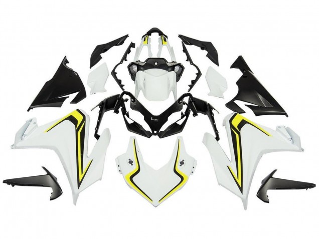 Billigste Honda CBR500R Motorrad Verkleidung 2019-2021 - Weiss Gelb Schwarz