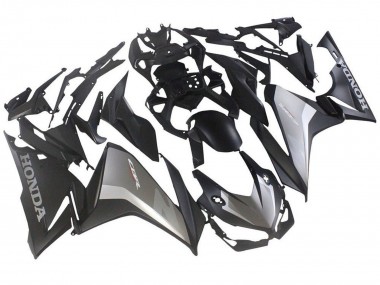 Billigste Honda CBR500R Motorrad Verkleidung 2019-2021 - Silber Matt Schwarz
