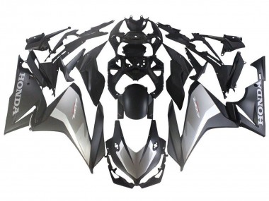 Billigste Honda CBR500R Motorrad Verkleidung 2019-2021 - Silber Matt Schwarz