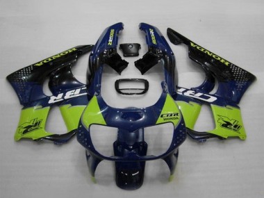 Billigste Honda CBR900RR 893 Motorrad Verkleidung 1994-1995 - Blau Grun Glanzendes Schwarz