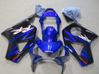 Billigste Honda CBR900RR 954 Motorrad Verkleidung 2002-2003 - Blau Glanzendes Schwarz