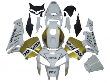 Billigste Honda CBR600RR Motorrad Verkleidung 2005-2006 - Weiss Gold Repsol