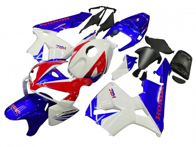 Billigste Honda CBR600RR Motorrad Verkleidung 2005-2006 - Weiss Rot Blau HRC