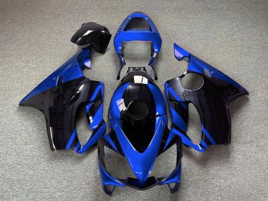 Billigste Honda CBR600 F4i Motorrad Verkleidung 2001-2003 - Blau Glanzendes Schwarz