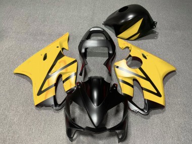 Billigste Honda CBR600 F4i Motorrad Verkleidung 2001-2003 - Gelb Matt Schwarz