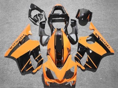 Billigste Honda CBR600 F4i Motorrad Verkleidung 2001-2003 - Orange Glanzendes Schwarz Streifen