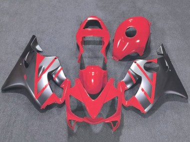Billigste Honda CBR600 F4i Motorrad Verkleidung 2001-2003 - Silber Rot