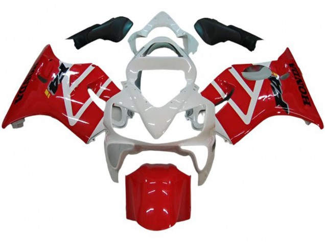 Billigste Honda CBR600 F4i Motorrad Verkleidung 2001-2003 - Weiss Rot