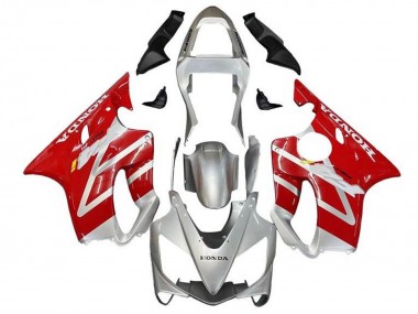 Billigste Honda CBR600 F4i Motorrad Verkleidung 2001-2003 - Silber Rot