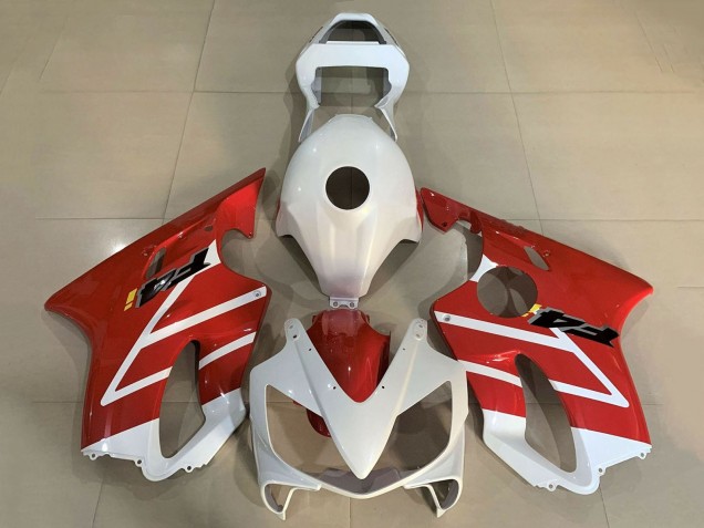 Billigste Honda CBR600 F4i Motorrad Verkleidung 2001-2003 - Weiss Rot