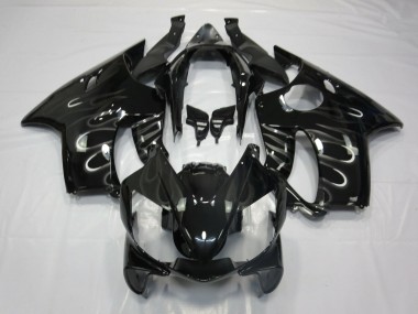 Billigste Honda CBR600 F4i Motorrad Verkleidung 2004-2007 - Glanzendes Schwarz Weiss Flamme