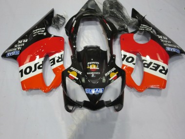 Billigste Honda CBR600 F4i Motorrad Verkleidung 2004-2007 - Orange Weiss Rot Glanzendes Schwarz Repsol