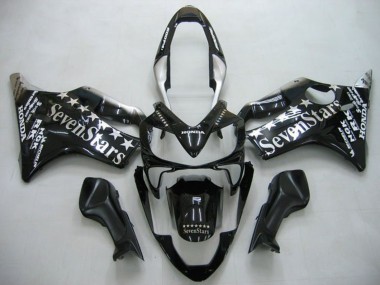 Billigste Honda CBR600 F4i Motorrad Verkleidung 2004-2007 - Glanzendes Schwarz SevenStars