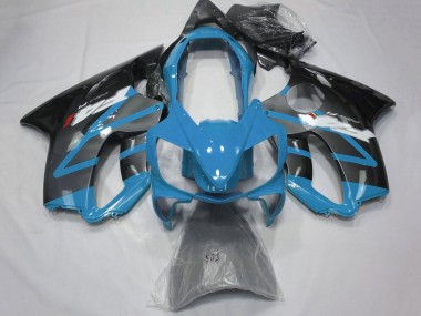 Billigste Honda CBR600 F4i Motorrad Verkleidung 2004-2007 - Hellblau Grau Glanzendes Schwarz